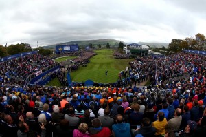Cupa Ryder - during the Singles Matches of the 2014 Ryder Cup on the PGA Centenary course at the Gleneagles Hotel on September 28, 2014 in Auchterarder, Scotland