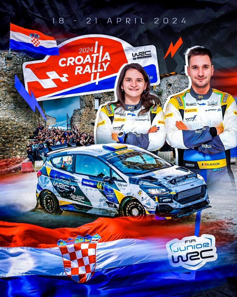 Frații Maior, la startul etapei WRC Junior din Croația
